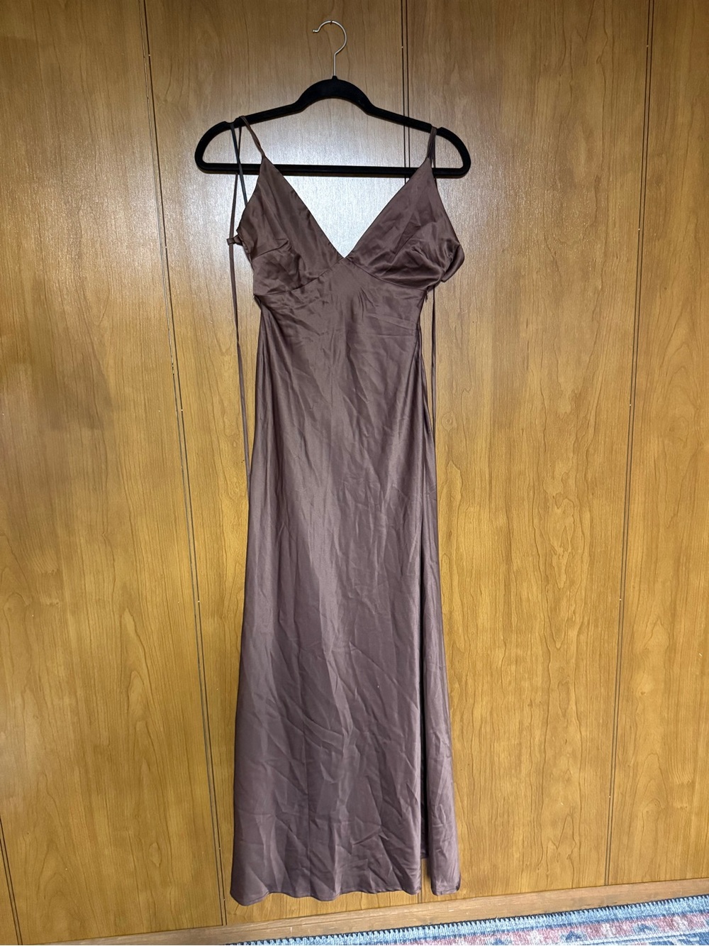Princess Polly Angels Only Maxi Dress Chocolate - Picture 4 of 5